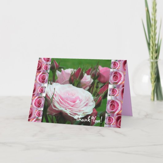 Rose Dankeschön Karte (Vorderseite)