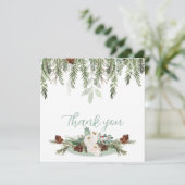 Rose Dankeskarte (Stehend Vorderseite)