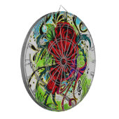 Rose Dartscheibe (Vorderseite Links)