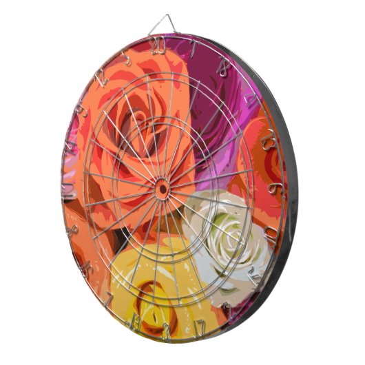 Rose Dartscheibe (Vorderseite rechts)