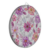 Rose Dartscheibe (Vorderseite Links)