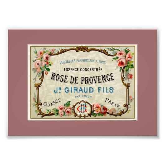 Rose de Provance a French Parfüm Fotodruck (Vorne)