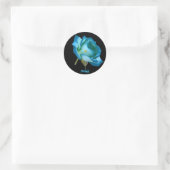 Rose de Weihnachten - Aufkleber (Tasche)