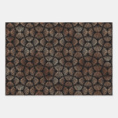 Rose-Déco-Muster Geschenkpapier Set (Vorderseite 2)