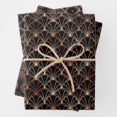 Rose-Déco-Muster Geschenkpapier Set (Beispiel)