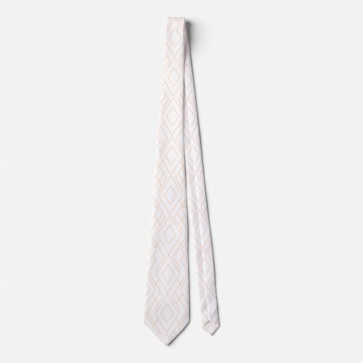 Rose-Déco-Muster Krawatte (Vorderseite)