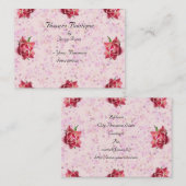 Rose Deko Florist Visitenkarte (Vorne/Hinten)