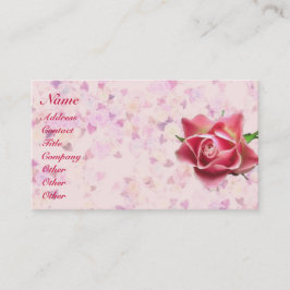 Rose Deko Visitenkarte