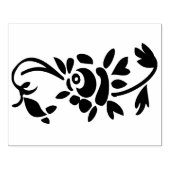 Rose Dekoration Links Briefmarke Gummistempel (Prägung)