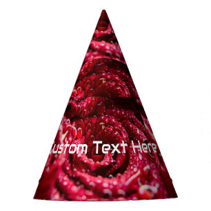 Rose-Dekorationstexte für benutzerdefinierte Textb Partyhütchen