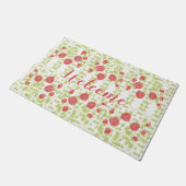 Rose Dekorativ Fußmatte (Schrägansicht)