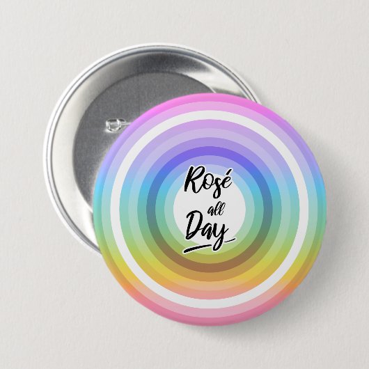 Rosé den ganzen Tag Button (Vorne & Hinten)