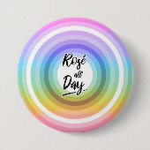 Rosé den ganzen Tag Button (Vorderseite)