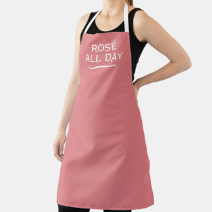 Rosé den ganzen Tag eleganter rosa Küchenschürze f Schürze