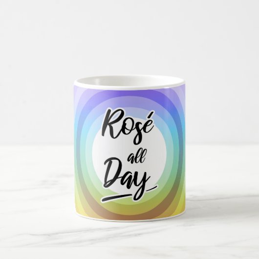 Rosé den ganzen Tag Kaffeetasse (Mittel)