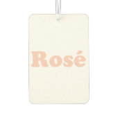 "Rose den ganzen Tag" Rose hellrosa Auto Autolufterfrischer (Rückseite)