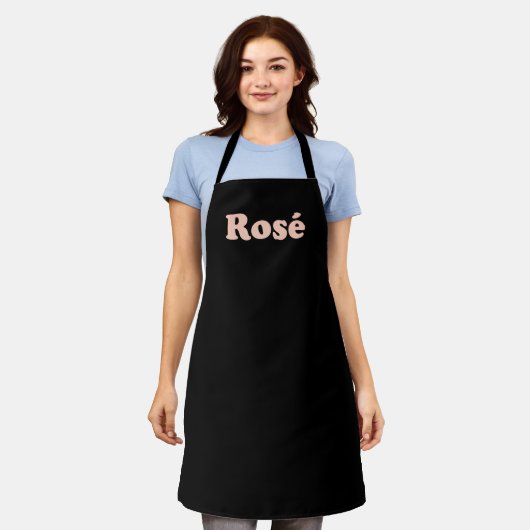 "Rose den ganzen Tag" Rose hellrosa Schürze (Getragen)