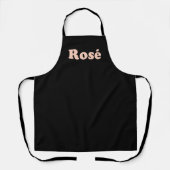 "Rose den ganzen Tag" Rose hellrosa Schürze (Vorderseite)