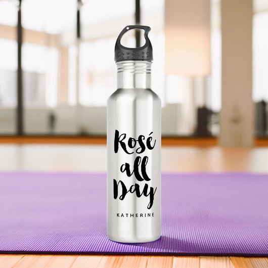 "Rose den ganzen Tag" Trinkflasche