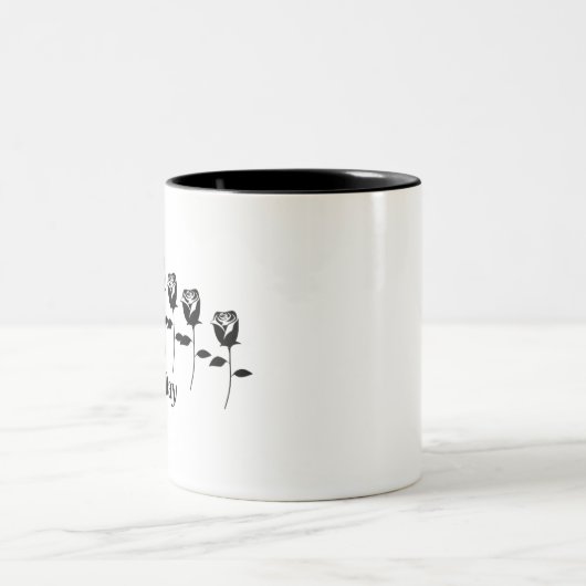 ROSE DEN GANZEN TAG ZWEIFARBIGE TASSE (Mittel)