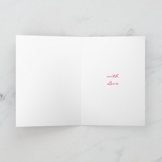 Rose… Denken an Sie. Karte (Innenseite)