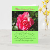 Rose… Denken an Sie. Karte (Gelbe Blume)