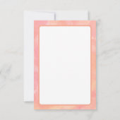 Rose "Denken Sie an Sie", Aquarellpinke-Karte Dankeskarte (Rückseite)