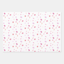 Rose der Aquarellbilder Geschenkpapier Set