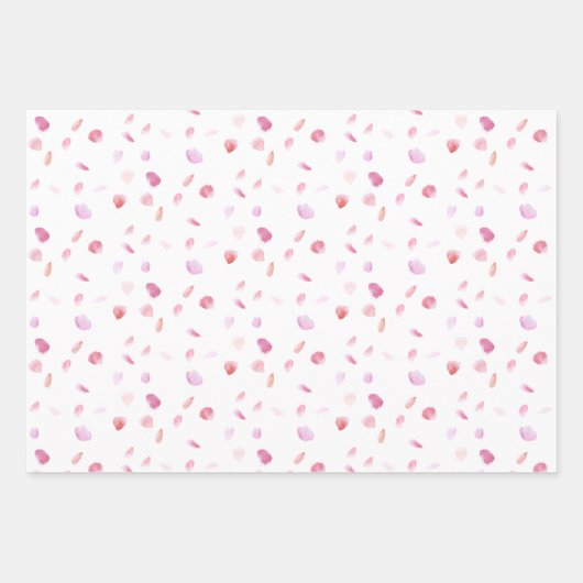 Rose der Aquarellbilder Geschenkpapier Set (Vorderseite)