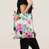 Rose der Aquarellfarben-Blume Tasche (Von Nahem)