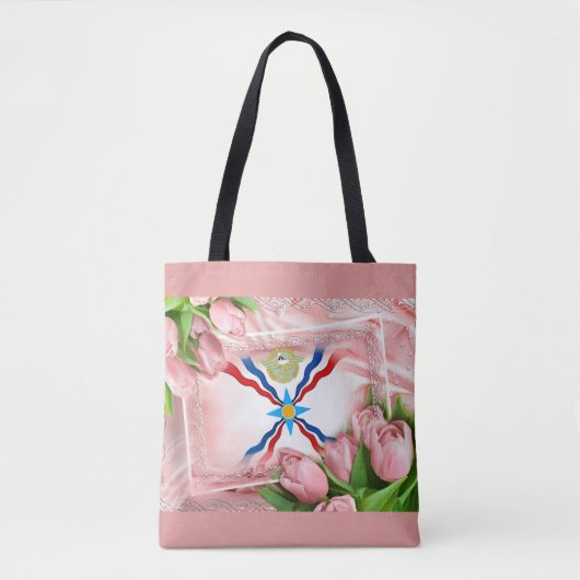 Rose der Assyria Tote Tag Tasche (Vorderseite)