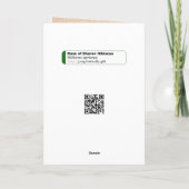 Rose der Blume von Sharon Hibiskus Karte (Rückseite)