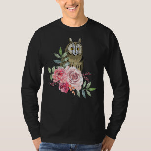 Rose der Blume Wisvögel Vintages Tier Schleppvogel T-Shirt
