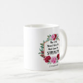 Rose der Blumenbibel Verse Tasse 2 Timothy Tasse (VorderseiteRechts)