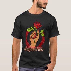 Rose der Blumenkunst Melanated Queen Imperfect Per T-Shirt