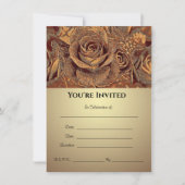 Rose der Bronze - Einladung (Vorderseite)