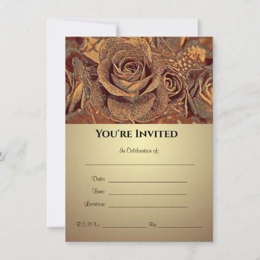 Rose der Bronze - Einladung (Vorderseite)
