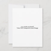 Rose der Dalmatinie Einladung (Rückseite)