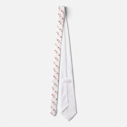 Rose der deutschen Flagge Krawatte (Rückseite)