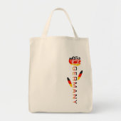 Rose der deutschen Flagge Tragetasche (Vorne)