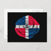 Rose der Dominikanischen Republik Postkarte (Vorne/Hinten)
