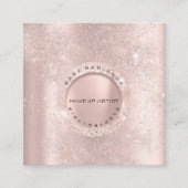 Rose der Elektrolyse Glitzer Lux Telefonnummerkarte (Vorderseite)