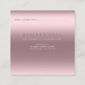 Rose der Elektrolyse Glitzer Lux Telefonnummerkarte (Rückseite)