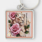 "Rose der Festigkeit" Schlüsselanhänger (Vorne)