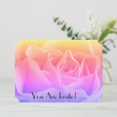 Rose der Flora Multicolor Einladung (Stehend Vorderseite)