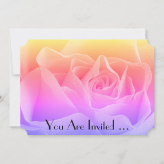 Rose der Flora Multicolor Einladung
