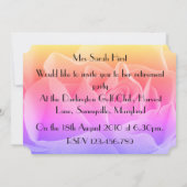 Rose der Flora Multicolor Einladung (Rückseite)