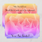 Rose der Flora Multicolor Einladung (Vorne/Hinten)