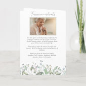 Rose der Flora und Fauna Beerdigung der Fotos des Programm (Rückseite)