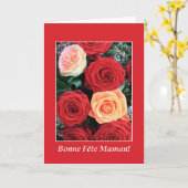 Rose der französischen Mutter Karte (Gelbe Blume)